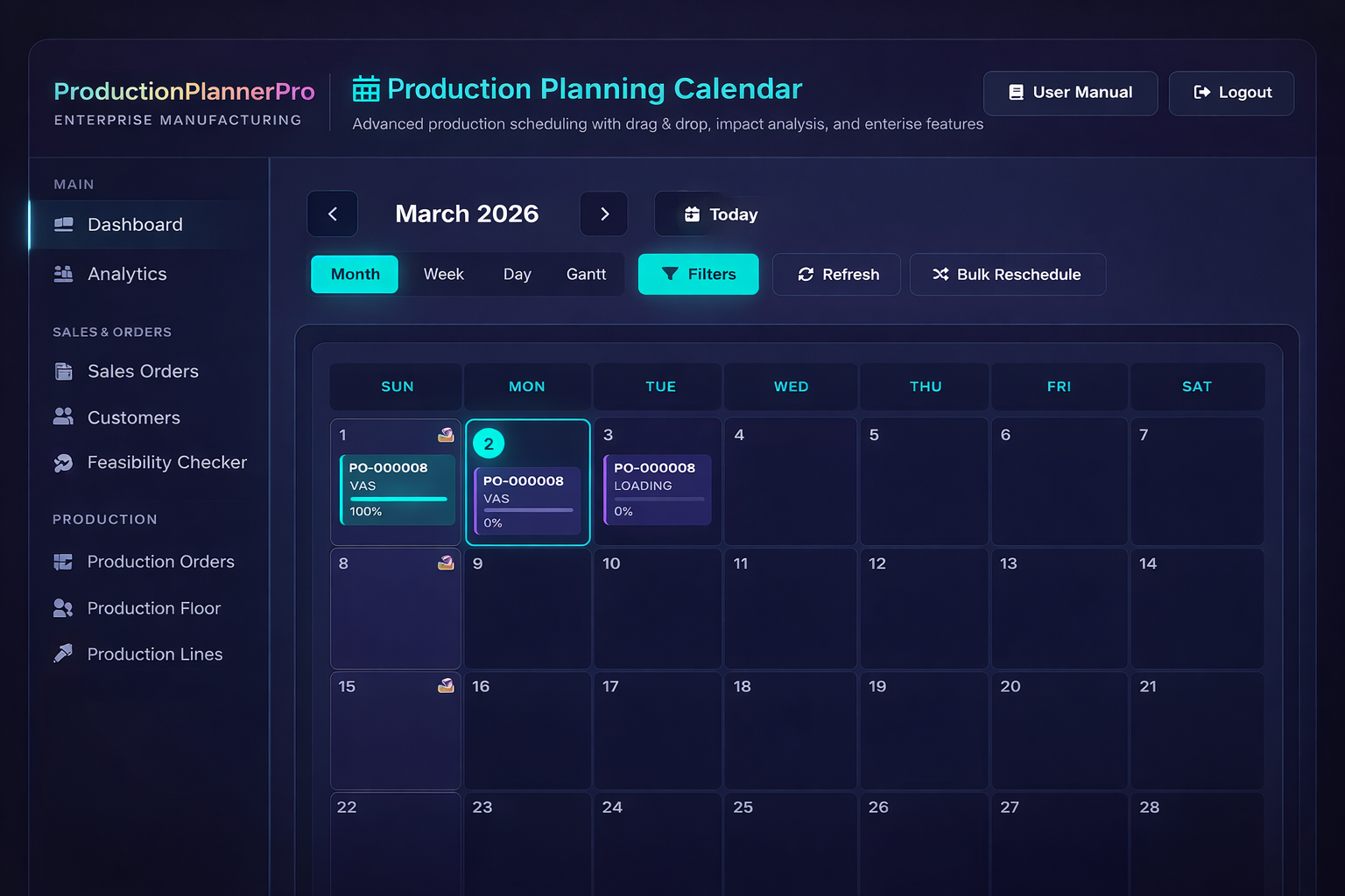 Planning Calendar